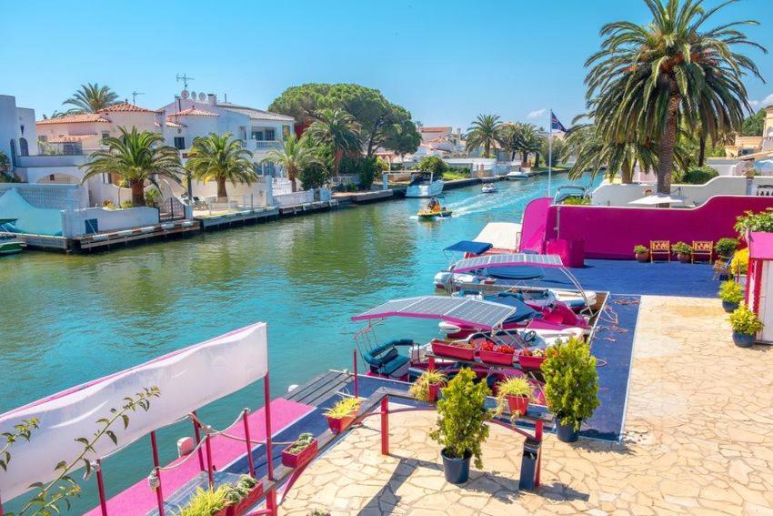S46-Casa De Vacaciones Climatizada Con Piscina, En El Centro Junto Al Mar, Barbacoa Y Wiifi Empuriabrava Εξωτερικό φωτογραφία
